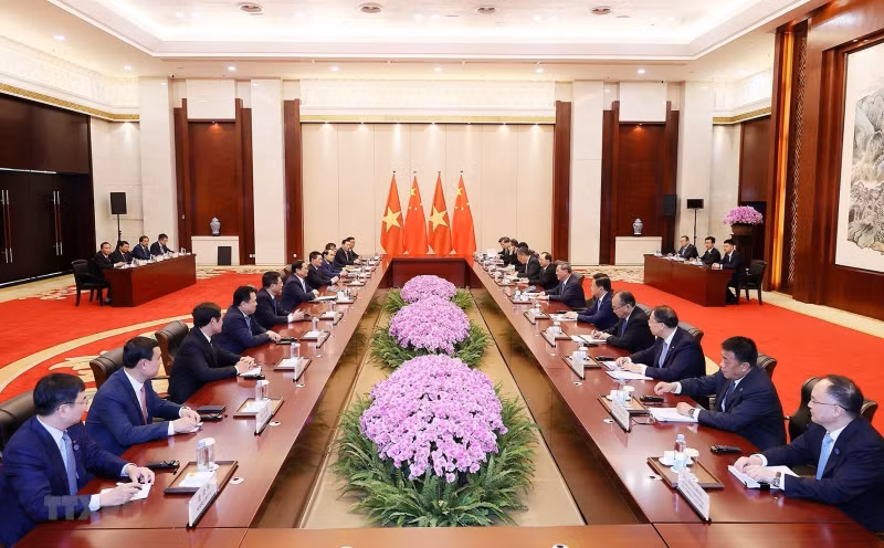 会见场景。