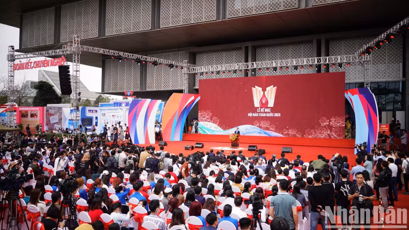 2023年全国报刊展闭幕式场景。 2023年全国报刊展闭幕式场景。