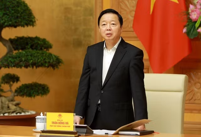 陈红河副总理在会上发表讲话。（图片来源：VGP）