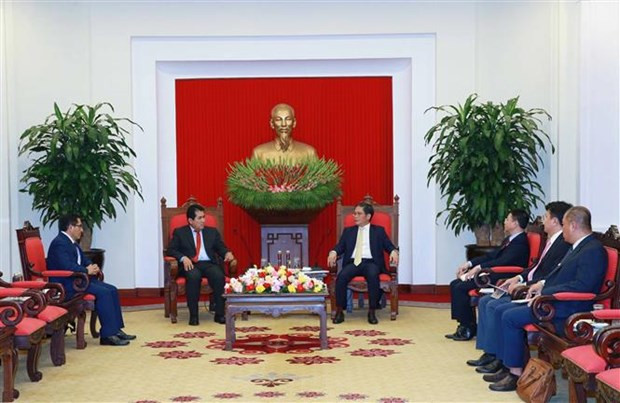 会见场景。（图片来源：越通社——