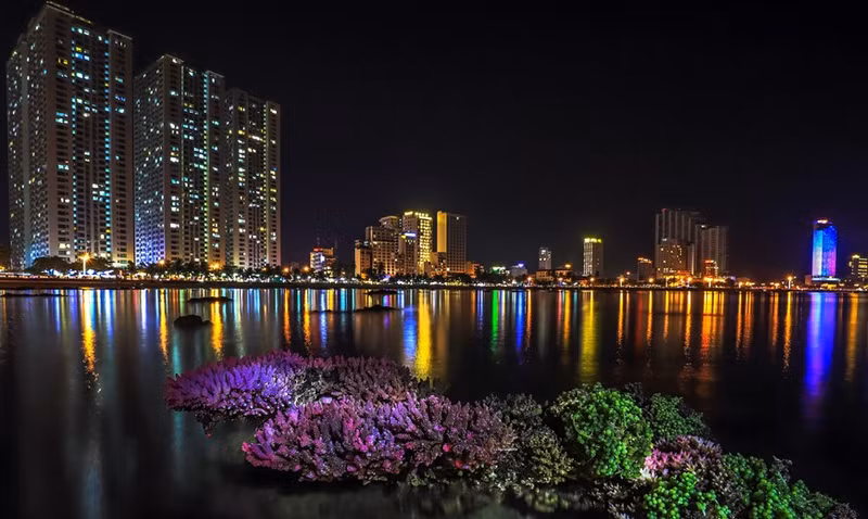 游客可以来到芽庄市钟屿石岬角欣赏种类丰富、十分美丽的生物——珊瑚。