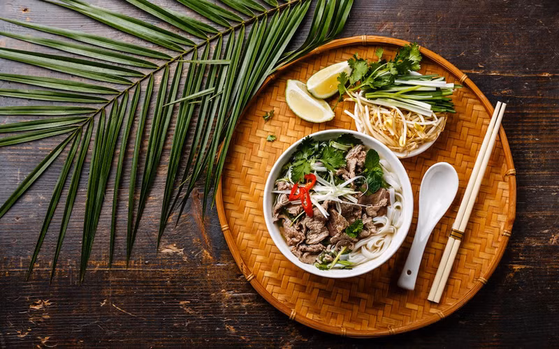 河粉是越南美食之一。