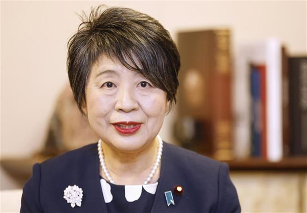 日本外相上川洋子。