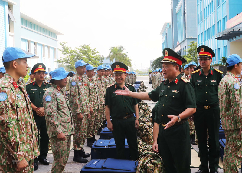 越南二号工兵队即将赴阿卜耶伊履行联合国维和任务 携带约300吨物资