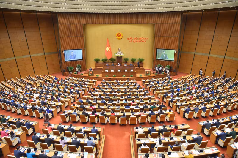 第十五届国会第六次会议场景。