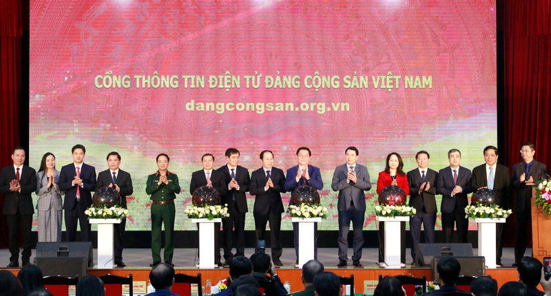 越共中央宣教部举行越南共产党信息门户网站上线仪式。