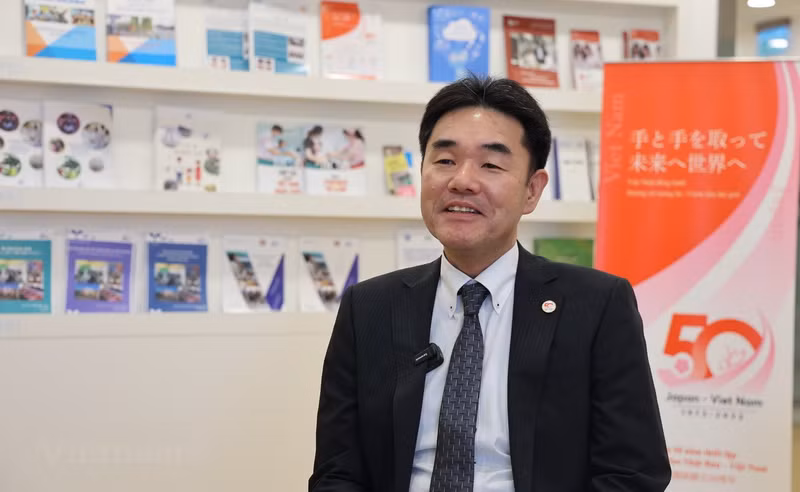 JICA驻越南办事处首席代表菅野裕一。（图片来源：越通社）