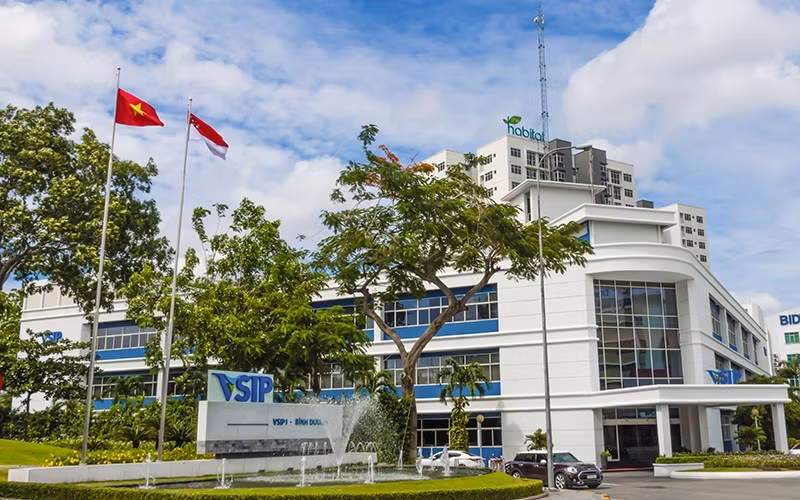 位于平阳的越南-新加坡工业园区一角。 （图片来源：VSIP）