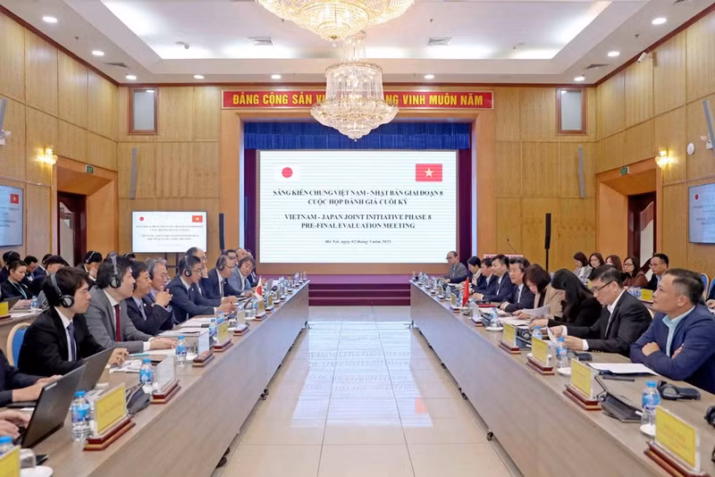 越日联合倡议第八阶段预评估会议。（图片来源：越通社）