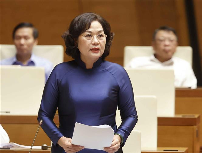 越南国家银行行长阮氏红。（图片来源：越通社）