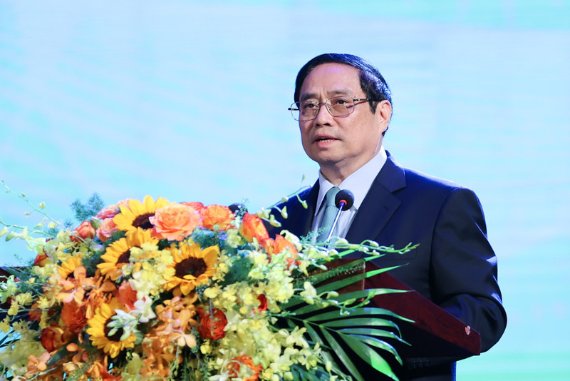 范明正总理发表讲话。（图片来源：VGP）
