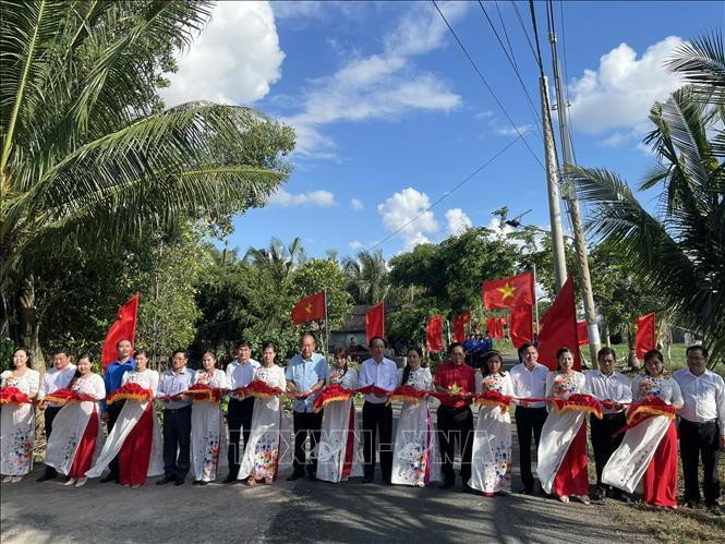 国家级特殊遗迹盖争基地“祖国国旗之路”项目正式落成。（图片来源：越通社）