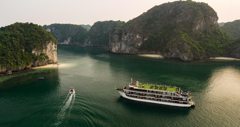 兰夏湾的美景。
