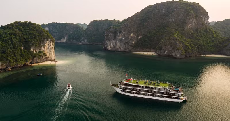 兰夏湾的美景。