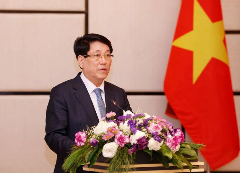 越南国家主席梁强。（图片来源：越通社）