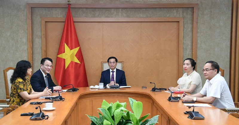 越南政府副总理兼外交部长裴青山与欧盟委员会副主席卡娅·卡拉斯通电话。（图片来源：越通社）