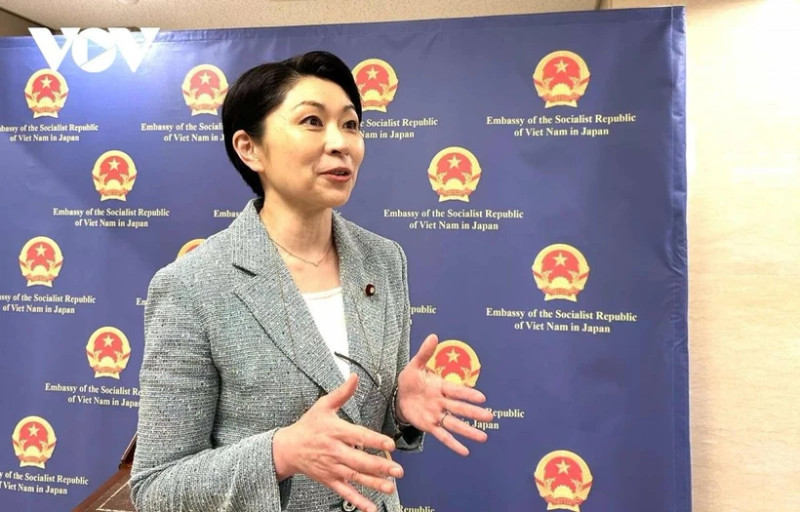 日越友好议员联盟主席、参议员小渕优子。（图片来源：越通社）