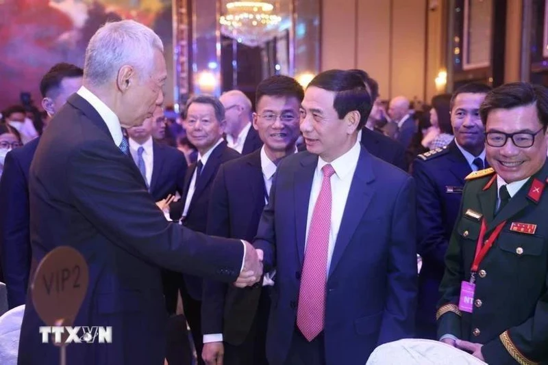 越南国防部部长潘文江大将率团出席第22届香格里拉对话会。（图片来源：越通社）