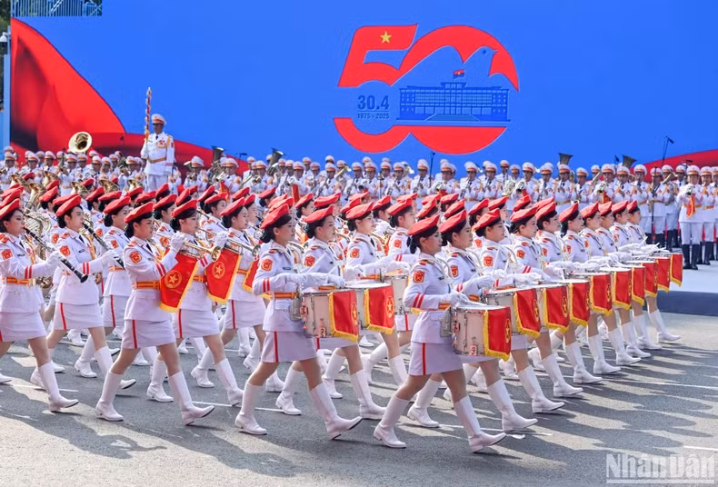 军乐仪仗方队。