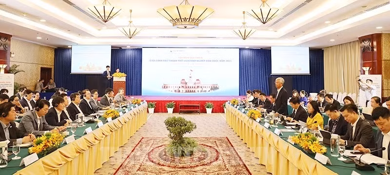 对话会场景。（图片来源：胡志明市市委门户网站）