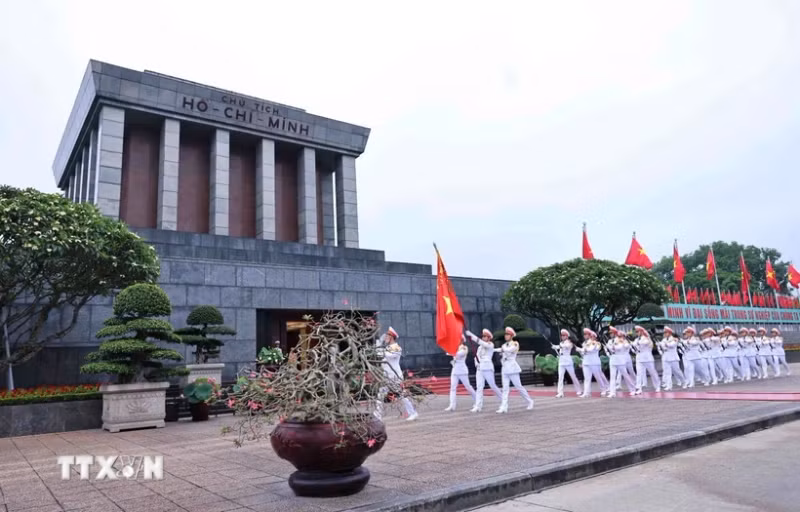 胡志明主席陵。（图片来源：越通社）