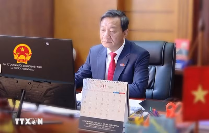 越南驻老挝大使阮明心。（图片来源：越通社）