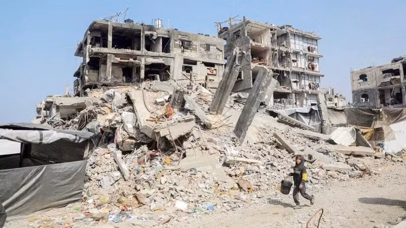 加沙地带的基础设施遭到严重损毁。（图源：新华社）