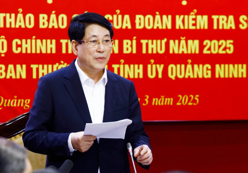 越南国家主席梁强在会议上发言。（图源：越通社）