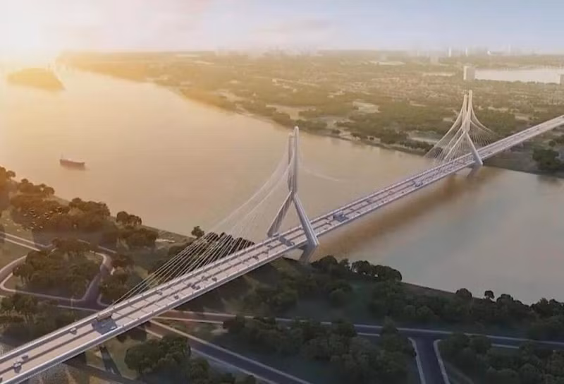 四连大桥效果图。（图片来源：越通社）