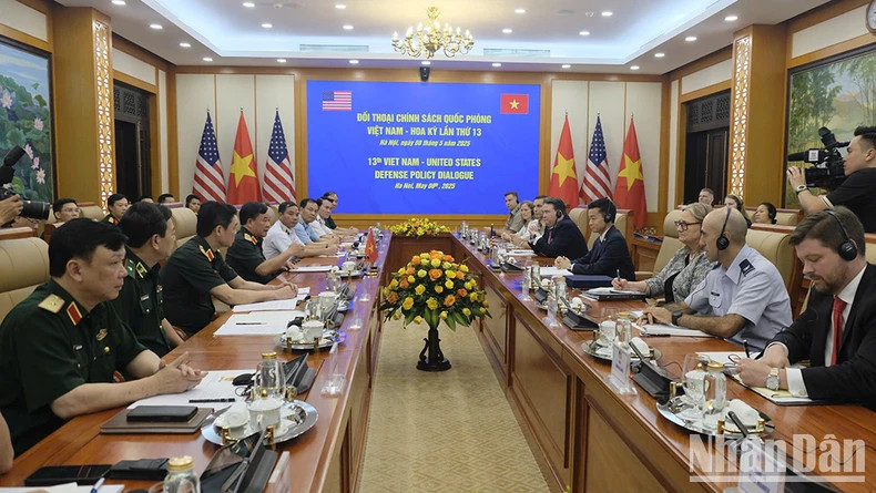 第13次越美防务政策对话场景。