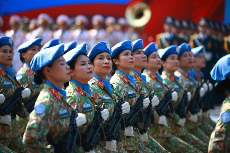 越南维和人员。（图片来源：越通社）