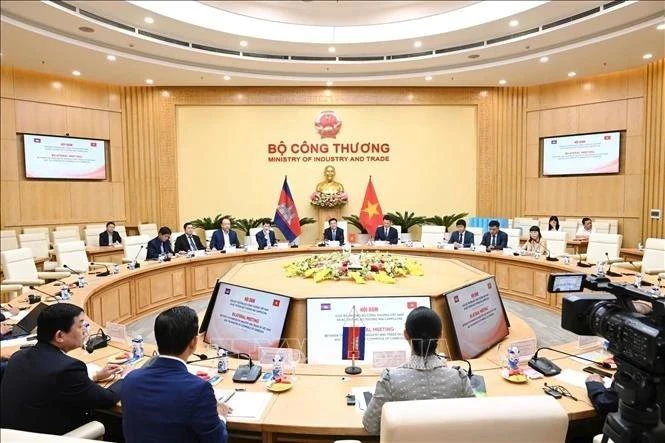 会谈场景。（图片来源：越通社）