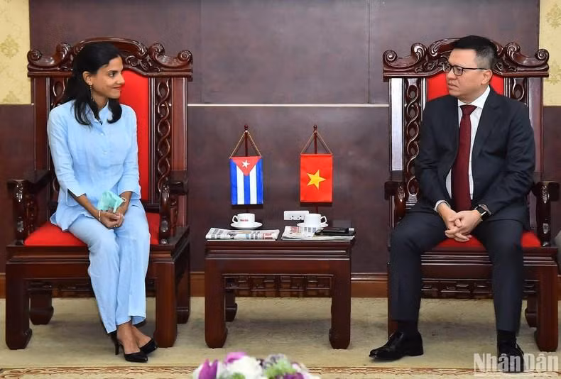 会见场景。（水原 摄）