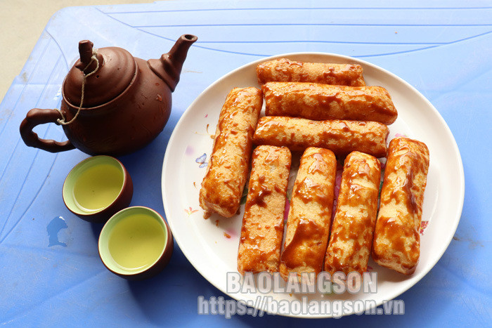制作后的膨饼产品。