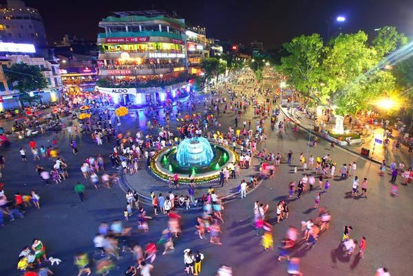 还剑湖和河内古街步行街从9月1日至4日开放