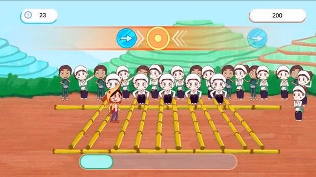 《雒越探险记》游戏中的分镜。