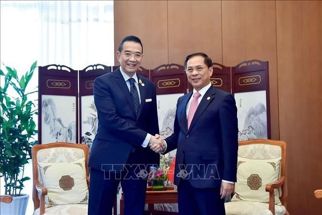 越南政府副总理兼外交部长裴青山会见泰国外交部长玛里·沙炎蓬。 3.jpg