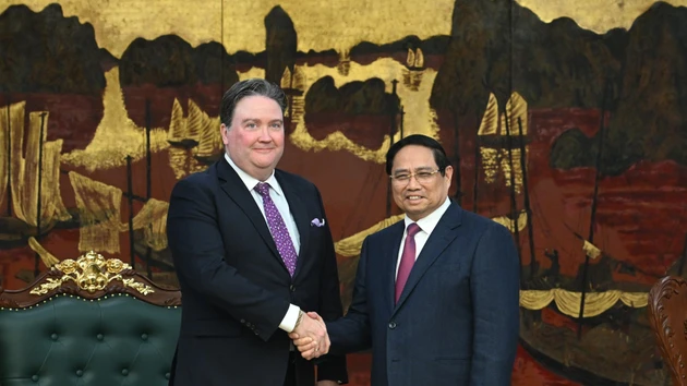 越南政府总理范明正会见美国驻越南大使马克·纳珀【组图】