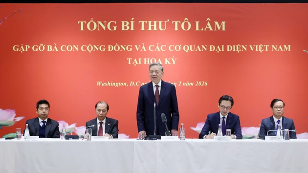 越共中央总书记苏林会见旅美越南人和越南驻美代表机构代表【组图】