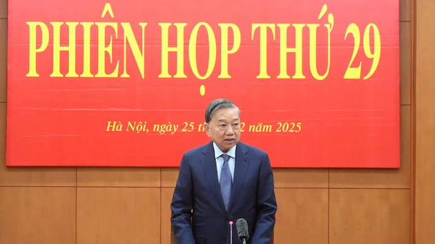 苏林总书记主持会议。