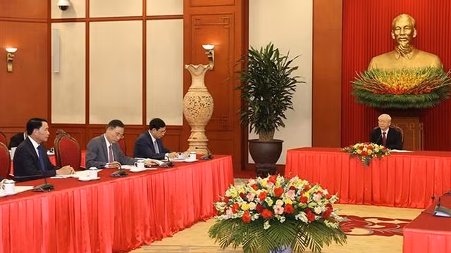 越共中央总书记阮富仲与印尼总统佐科通电话（组图） ảnh 3