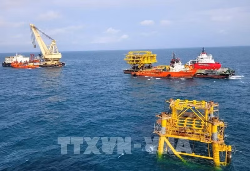 越苏石油联营公司（Vietsovpetro）有效运营40多年。（图片来源：越通社）