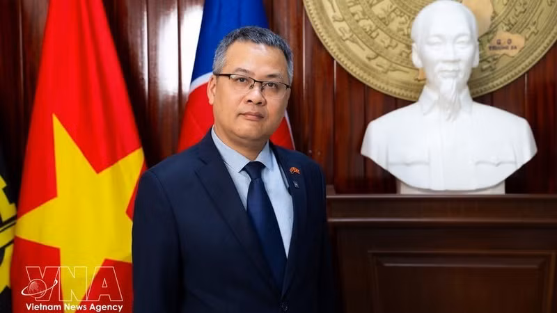 越南驻安哥拉特命全权大使杨政职。（图片来源：越通社）