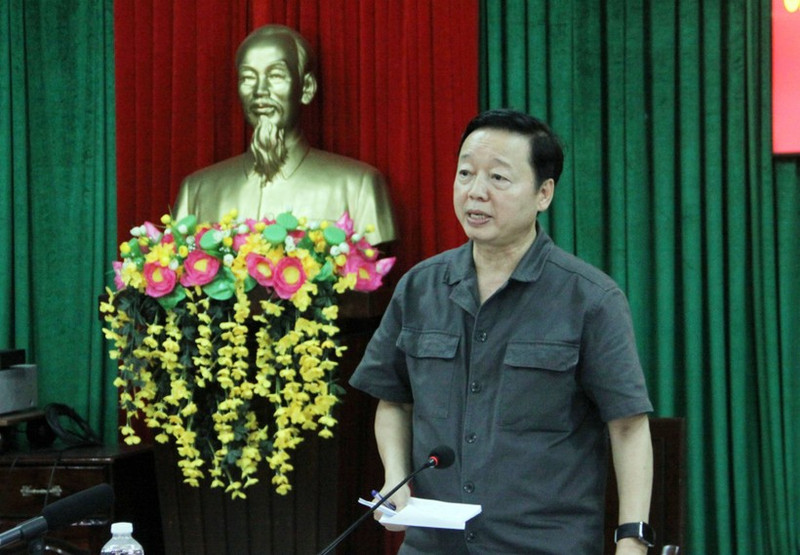 政府副总理陈红河在会上发表总结发言。（图片来源：越通社）