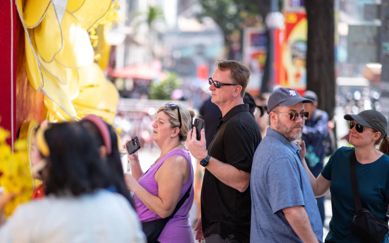 越南旅游业在2026年初释放积极信号，国际游客数量持续大幅增长。（图片来源：vtv.vn）