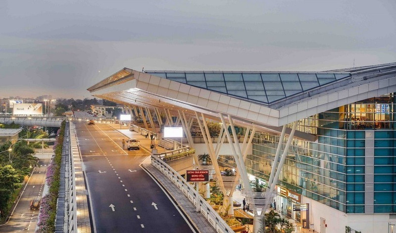 岘港国际机场航站楼。（图片来源：越通社）