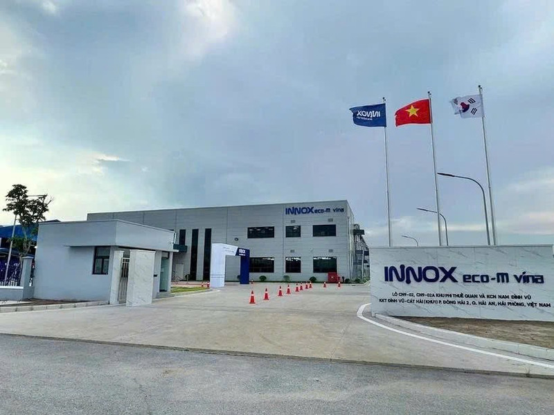 海防市基础化学品生产工厂。（图片来源：越通社）