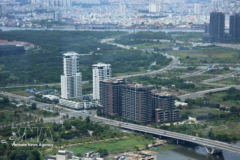 胡志明市一角。（图片来源：越通社）