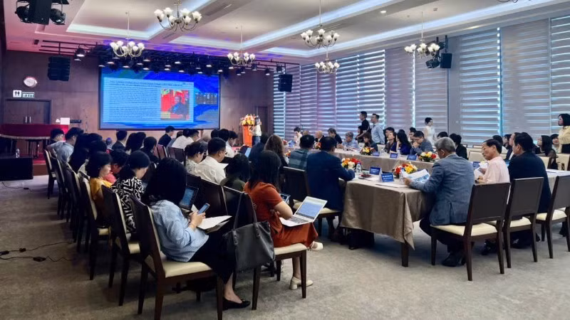 “越南私营经济全景模型”发布会全景。（琼妆 摄）