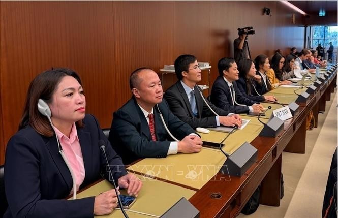 越南常驻联合国、世界贸易组织及日内瓦其他国际组织代表团。（图片来源：越通社）